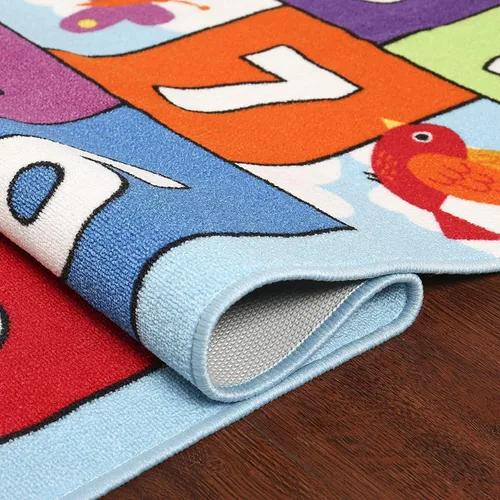 Miniatura 6 de Hop & Count Hopscotch - Alfombra para niños, alfombra de juego para el suelo, alfombra de juego para gatear, respaldo antideslizante, gran regalo