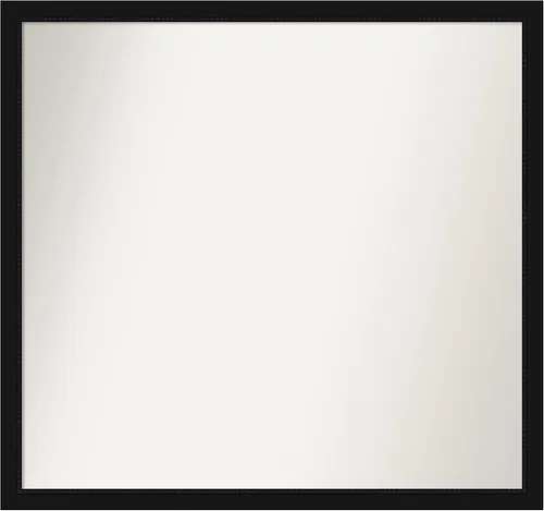 Miniatura 527 de Amanti Art Espejo de baño negro para sobre fregadero, 22 x 22 pulgadas, espejo de tocador cuadrado estrecho negro Avon, marco de madera casual