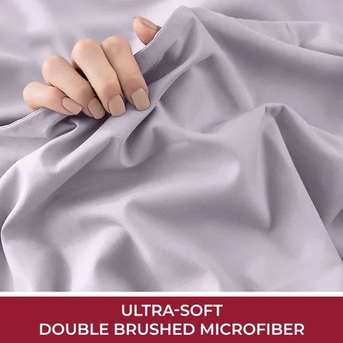 Miniatura 5 de Mellanni Juego de sábanas Queen + juego de funda de edredón Bundle&Save - Ropa de cama de lujo de hotel - El paquete incluye: juego de sábanas de 4