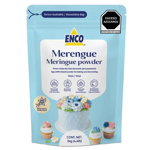 Miniatura 9 de ENCO Merengue Powder 8.8 oz: perfecto para glaseado real, galletas de merengue, crema de mantequilla americana y más - Sabor vainilla