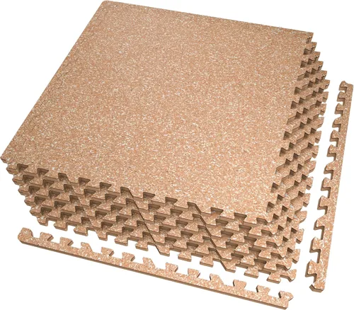 Miniatura 14 de AIRHOP Alfombrillas de Equipo de Ejercicio de 0.56 Pulgadas de Grosor, 48 Pies Cuadrados, 12 Baldosas Mejoradas de Goma Superior con Espuma EVA