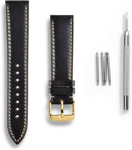 Miniatura 3 de WOCCI Luxury Watch Bands, Full Grain Leather, Replacement Straps for Men and Women, Band Width 18mm 20mm 22mm