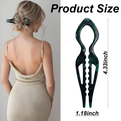 Miniatura 7 de 4 horquillas para el cabello para mujer, horquilla francesa en forma de U, horquilla francesa para el cabello, accesorios elegantes para el cabello