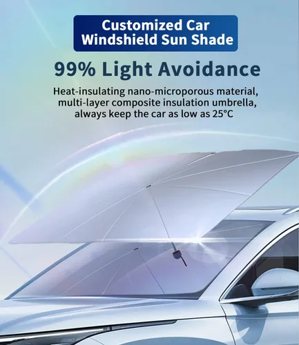 Miniatura 2 de Parasol a medida para el parabrisas de Mazda, rotación de 360°, cubierta de sombrilla con bloqueo UV para la ventana delantera del automóvil