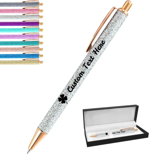 Miniatura 88 de Aolun 10 bolígrafos personalizados con nombre, bolígrafo retráctil con mensaje de texto para mujeres, enfermeras, escritura, cumpleaños, graduación