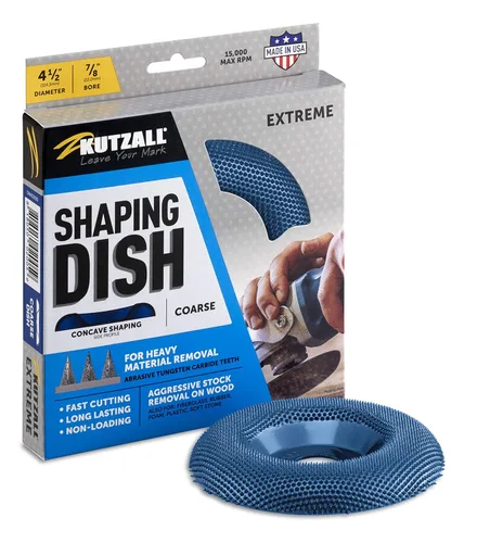 Miniatura 11 de Kutzall Plato Moldeador Original – Fino, 4-1⁄2" (114.3mm) Diámetro X 7⁄8" (22.2mm) Taladro – Accesorio de amoladora angular para carpintería DeWalt