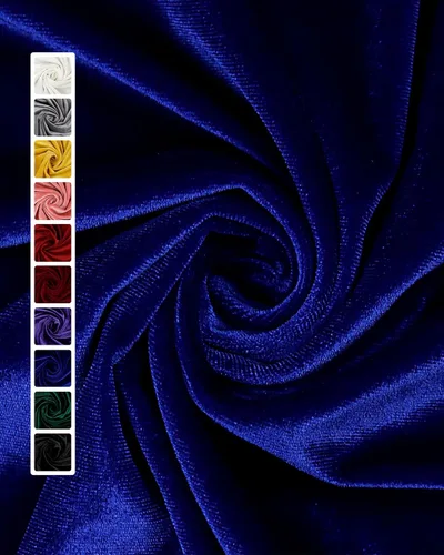 Miniatura 8 de HOTGODEN Tela de terciopelo elástico por The Yard: Negro 63" Ancho 1 yarda 95% poliéster 5% Spandex Tela de terciopelo para costura de bricolaje