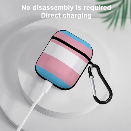 Miniatura 5 de Compatible con Airpods 2 y 3 para Airpods (bandera del orgullo transgénero)