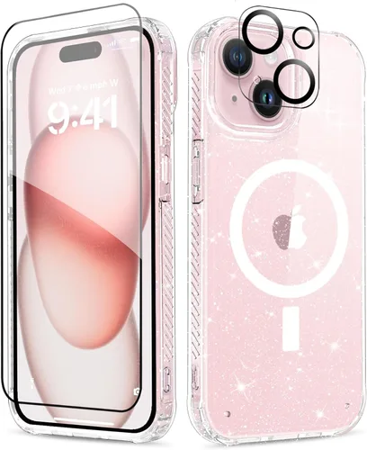 Miniatura 30 de MIODIK Compatible con Funda para iPhone Air, [Compatible con Magsafe] con Protector de Pantalla y Protección de Cámara Mejorada, Funda Protectora