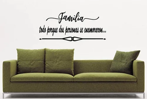 Miniatura 5 de byyoursidedecal Calcomanías de pared españolas decorativas para pared Familia Todo porque Mensajes textos biblicos decorativos españoles citas