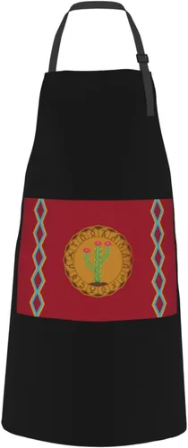 Miniatura 2 de Adjustable Panteera Wayuu Apron For Men Women Waterproof With Pockets Bib Kitchen Cooking Chef Restaurant Aprons