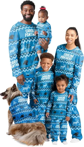 Miniatura 11 de FOCO NFL womens Nfl Team Ugly Pattern Matching Set Family Holiday Pajamas