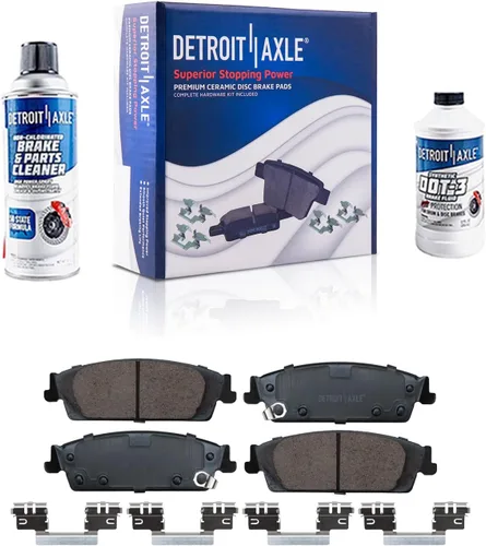 Miniatura 9 de Detroit Axle - Pastillas de freno traseras para Mercedes-Benz C230 C240 C280 C320 C350 CLK320 CLK350 CLK430 E300 E320 E420 E430 SLK350, pastillas