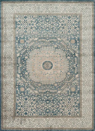 Loloi Rugs Century Collection CENTCQ-01BBSA28A6 - Alfombra de área, 2 pies 8 pulgadas x 10 pies 6 pulgadas, azul/arena
