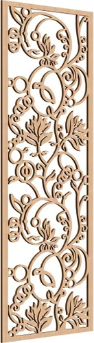 Miniatura 113 de 9 3/8"W x 24 3/8"H x 1/4"T Caspio Decorativos Paneles De Pared De Madera De Calado, Roble Rojo rojo (Red Oak)