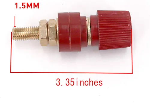 Miniatura 4 de Terminal de batería 3/8 pulgadas M10 0.394 in Stud Remoto Poste de fijación de batería, poste de conexión de alimentación Kit de terminales de 2