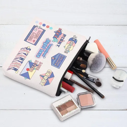 Miniatura 5 de BWWKTOP K-Pop Boy Band Bolsa de maquillaje cosmética K-Pop Lover Regalos Álbum de música inspirado regalos K Pop Band mercancía, Goinggoing, Bolsa