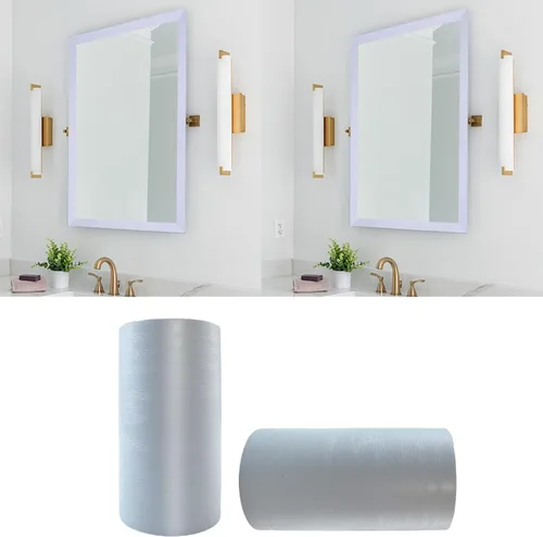 Miniatura 12 de YESUS Marco de papel tapiz 3D de grano de madera gris oscuro de 3.93 pies (32.8 ft), extraíble, PVC, impermeable, para despegar y pegar, adhesivo