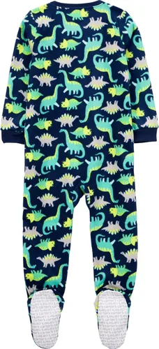 Miniatura 11 de Simple Joys by Carter's - Pijama de forro de vellón resistente al fuego para niños pequeños y bebés, holgada, con pies, paquete de 3