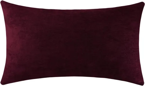 Miniatura 45 de Jeneoo - Fundas de almohada decorativas rojas brillantes de chenilla suave, fundas de cojín cómodas y sólidas para sofá de sala de estar