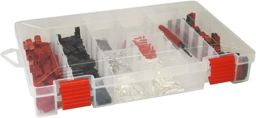 Miniatura 2 de Powerwerx MegaCase 301 piezas surtidas 15/30/45A Anderson Power Products Powerpole Connector Case con herramienta de inserción/extracción