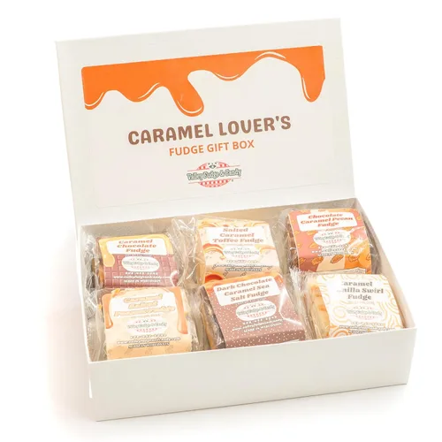 Valley Fudge, caja de regalo para amantes del caramelo, dulce de azúcar artesanal fresco, mantequilla real, caramelo gourmet a granel, envuelto