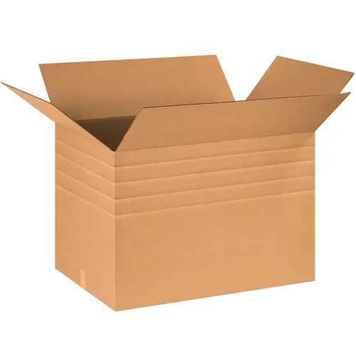 BOX USA Cajas de varias profundidades, Kraft, 10