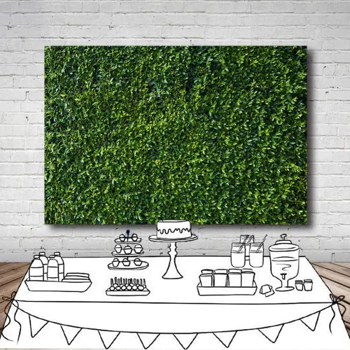 Miniatura 7 de Fondo de fotografía de hojas verdes, telón de fondo de hierba, pared, vegetación, safari, decoración de fiesta, sesión de fotos, recién nacido, baby