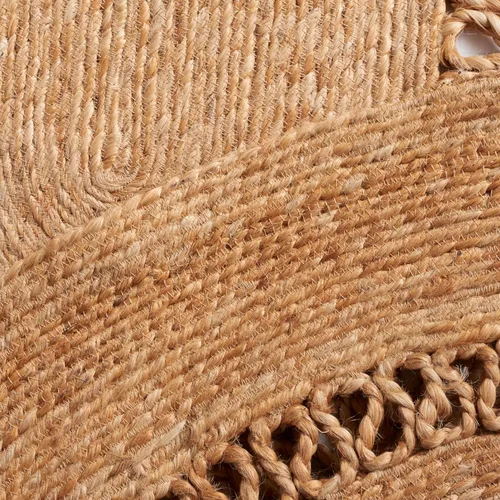 Miniatura 9 de SAFAVIEH Colección redonda de fibra natural NFB254A de 3 pies, redonda, natural, hecha a mano, estilo bohemio, con encanto de yute