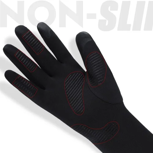 Miniatura 3 de CURELIX Guantes de invierno Guantes de esquí forros para hombres y mujeres, finos y ligeros para clima frío, guantes con diseño de dedo abatible