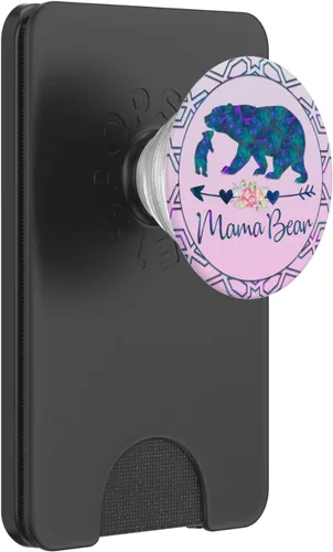 Miniatura 8 de PopSockets intercambiables PopSockets PopSockets Swappable PopGrip con diseño floral, color azul verde azulado y morado
