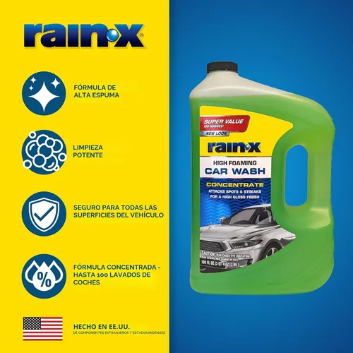 Miniatura 5 de Espuma para lavado de autos Rain-X 620191 - 100 onzas líquidas. Fórmula concentrada de alta espuma para una mayor acción de limpieza, que levanta