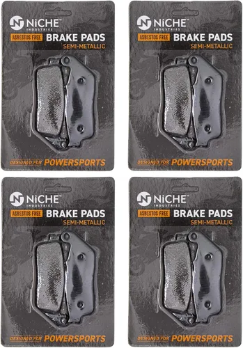 Miniatura 7 de NICHE Juego Pastillas de Freno para Honda ST1100 PC800 Suzuki GSX250R Kawasaki Versys 650 Delanteras Traseras Semimetálicas