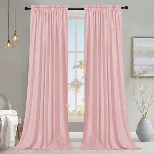 Miniatura 17 de SMILETIME - Cortinas de terciopelo blanco con bolsillo para barra, aisladas térmicamente, suaves, con filtro de luz y privacidad, para dormitorio