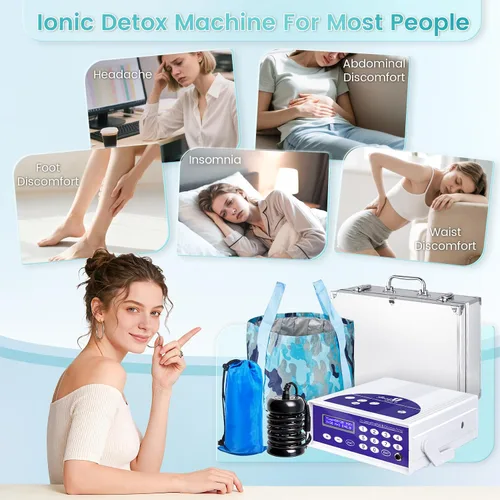 Miniatura 7 de Máquina de desintoxicación iónica para baño de pies, spa de pies para uso doméstico, sistema de baño de pies de desintoxicación iónica, incluye