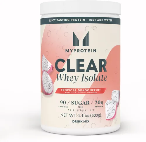 Miniatura 17 de Myprotein Polvo de Proteína Aislada de Suero Claro, 20 Porciones (0.5kg) Sabor Frambuesa Azul, 20g de Proteína por Porción, Mezcla de Bebida