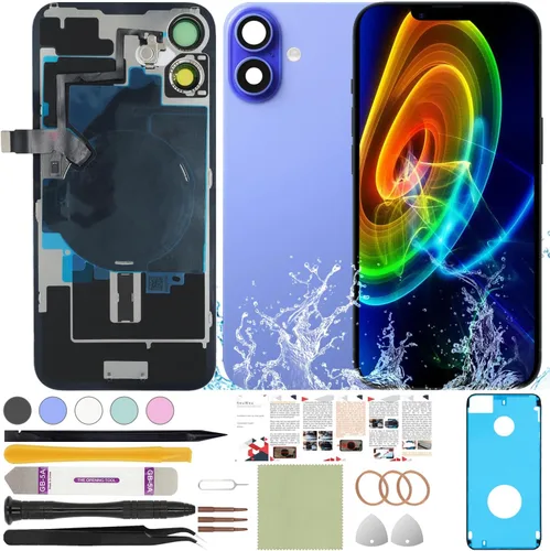 Miniatura 10 de Funda trasera de repuesto compatible con iPhone 8 de 4.7" + Herramientas profesionales (Gris espacial)
