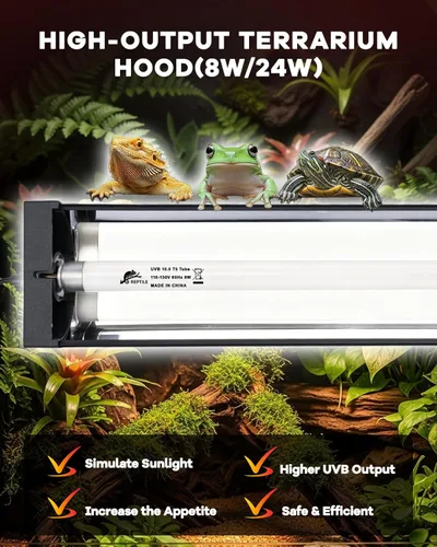 Miniatura 3 de Luz UVB para reptiles de 8 W, T5 UVB para reptiles HO Kit combinado con tarjetas de sensor de prueba, barra de luz de reptiles de alto rendimiento