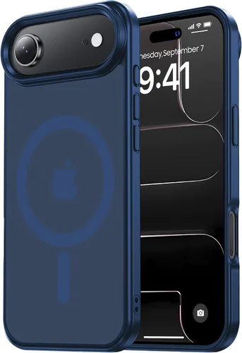 Miniatura 141 de Tigowos Magnetic Guardian - Funda diseñada para iPhone 11 Pro [probada en caídas de grado de 10 pies y compatible con MagSafe] Funda delgada Negro