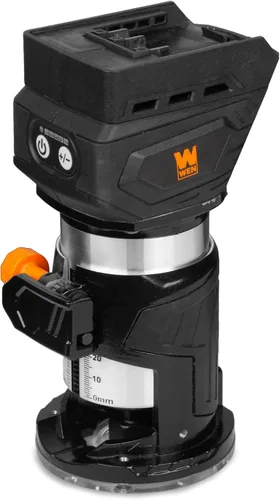 Miniatura 7 de WEN RT1460 Enrutador de mano de 6 amperios de velocidad variable de 1/4 pulgada para molduras de laminado en carpintería