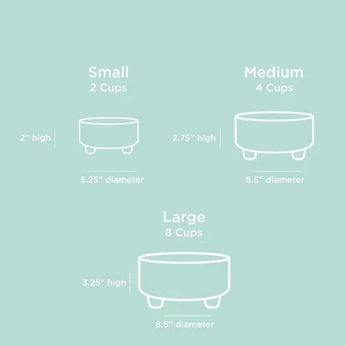 Miniatura 9 de Waggo Uplift - Tazón de cerámica para perros para razas pequeñas, medianas y grandes, pesado y duradero, para alimentos y agua, apto para Crema