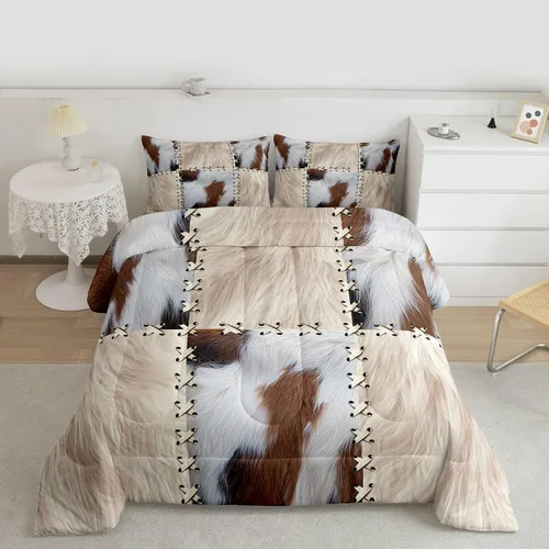 Miniatura 47 de jejeloiu Juego de ropa de cama Queen y King, juego de edredón de panal para niños, niñas, adolescentes, decoración de habitación, edredón Multi 07