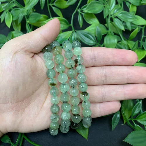 Miniatura 309 de Gem Avenue Handmade Round Bead Stretch Bracelet Unisex Natural Stone Beaded Jewelry for Men & Women, Elastic Wristband for Daily Wear
