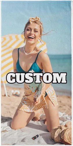 Toalla de playa con foto personalizada, añade tu imagen, texto, logotipo, manta de playa personalizada para adultos, mujeres y hombres, toallas de