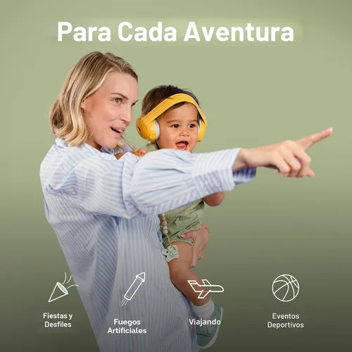 Miniatura 7 de Alpine Muffy Baby - Protección de oídos para bebés y niños pequeños de hasta 36 meses - Certificado CE y ANSI - Orejeras con reducción de ruido