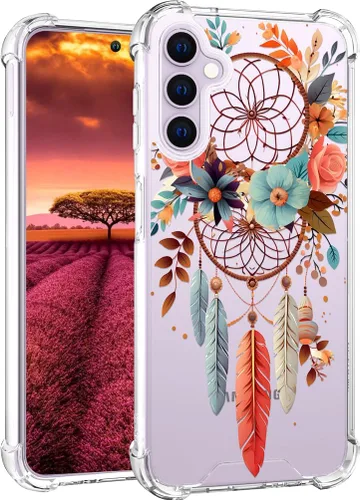 Miniatura 25 de Compatible con Samsung Galaxy S23 - Funda transparente para mujeres y niñas, diseño transparente (formas geométricas de arte abstracto)