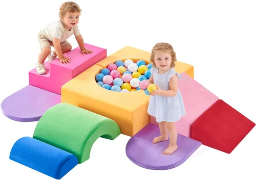 Miniatura 10 de IFNOW Juguetes de Escalada para Niños Pequeños de Interiores, Juego de 7 Piezas de Bloques de Escalada de Espuma para Niños Pequeños, Escalada