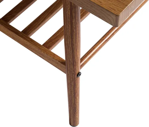 Miniatura 7 de AMNOOL Modern 19.7 Inch Coffee Table Brown Coffee Table Living Room Coffee Table Bedroom Coffee Table Storage Coffee Table Coffee Table Decoration
