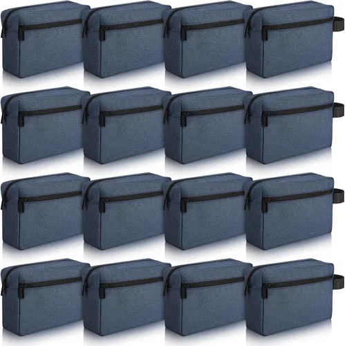 Miniatura 10 de Paterr Neceser de Viaje de 16 Piezas para Mujeres y Hombres, Grande, Resistente al Agua, Bolsa de Afeitar Colgante, Bolsa Cosmética con Asa y Negro