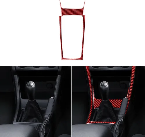 Miniatura 8 de Calcomanía suave de fibra de carbono para interior del automóvil, panel de cambio de marchas, caja de puerto USB, accesorios de decoración, adhesivo